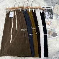 ราคา ChillChillday 1061 กระโปรงผ้าลูกฟูกนิ่ม สีน้ำตาลเข้ม สีดำ สีกรม ผู้หญิง ฟรีไซส์ (13384945061)