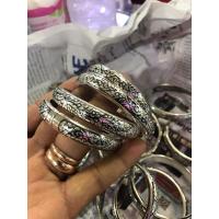 ราคา กำไลถมเงิน แท้100 หน้ากว้าง1CM ขนาดเส้นผ่าน ศก 5 0 6 0CM (15463848321)