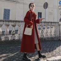 ราคา เสื้อโค้ทผ้าวูลสีแดงสไตล์จีนสำหรับผู้หญิงแบบใหม่ฤดูหนาวปี2023เสื้อโค้ทผ้าวูลเข้ารูปความยาวปานกลางหนาพิเศษสำหรับแต่งงาน (20663920181)