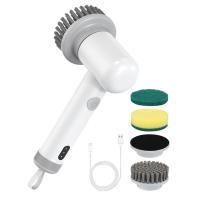 ราคา Electric Spin Scrubber Cordless Electric Cleaning Brush 2 Rotating Speeds and 4 Replaceable Cleaning Brush Heads (20978964724)