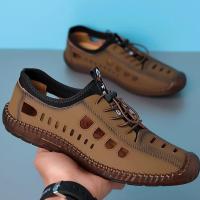 ราคา Orfilas รองเท้าแตะ รองเท้าลำลอง สำหรับผู้ชาย แบบสวม รองเท้าแตะลุยน้ำแบบกลวง รองเท้าลุยน้ำ รองเท้าแตะ PU รองเท้าแตะพื้นนุ่ม (20422885801)