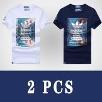 ราคา Adidas เสื้อยืดแขนสั้นสำหรับผู้ชายเสื้อยืดผ้าฝ้ายลายทหารสำหรับฤดูร้อน (17813667852)
