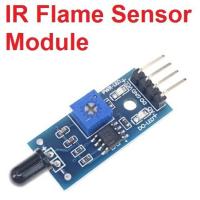 ราคา ตรวจจับไฟไหม้ IR Infrared 4 Wire Flame Detection Sensor Module IR Flame Sensor Module fire source detection module infrared receiver fire light detection control alarm (16893400848)