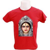 ราคา เสื้อยืดสีแดง คอกลม คอวี ลายพระแม่อุมา ทรงตรงใส่ได้ทั้งชายและหญิง (16404631290)