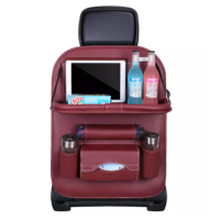 ราคา กระเป๋าหลังเบาะรถ ชุดเก็บของหุ้มเยาะในรถยนต์ กระเป๋าใส่ของหลังเบาะรถ กระเป๋าเก็บของในรถยนต์ มีถาดวางอาหาร (16260968509)