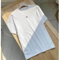 ราคา Vivienne Westwood ข้อเสนอพิเศษสำหรับแฟนๆคลาสสิกอเนกประสงค์และเรียบง่ายเสื้อยืดผ้าฝ้ายดาวเสาร์ (21102583572)