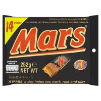 ราคา Mars Bar Fun Size Bag 14 pack 224g มาร์ส ช็อกโกแลต ฟัน ไซส์ 224กรัม (11100441998)