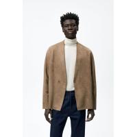 ราคา 650 UNIQLO ชุดในฤดูใบไม้ร่วงผู้ชาย ZARA KISS ผ้าฝ้ายกำมะหยี่หนังนิ่มเทียมแจ็คเก็ตทรงหลวมสั้นเสื้อกันลม3548700 706 (20744796635)