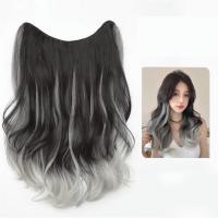 ราคา AKULA Store วิกหนึ่งชิ้นสังเคราะห์ต่อผมล่องหนวิกผมหยิกยาวธรรมชาติไล่ระดับสีตามธรรมชาติสำหรับผู้หญิงผมเป็นลอน (19999045507)