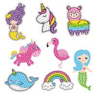 ราคา Kids 5D Diamond Painting Stickers Kit Mermaid Princess Easter Rabbit Big Gems Mosaic Diamond Paint By Number DIY Craft Toy Gifts (15798482652)