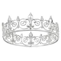 ราคา Royal King Crown for Men Metal Prince Crowns and Tiaras Full Round Birthday Party HatsMedieval Accessories (16703519164)