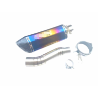 ราคา ชุดท่อสลิปออน CBR250 CBR300 ซีบีอาร์250 300 CB300F ซีบี300เอฟ วัสดุแสตนเลสเกรด 304สวมคอ 2 นิ้ว ปลายท่อ AK14 นิ้วรุ้งปากเคฟล่า (12744554179)