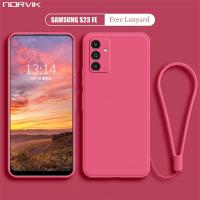 ราคา NORVIK เคสกันกระแทกเลนส์เคสโทรศัพท์ FE สำหรับ Samsung Galaxy S23ฝาหลัง TPU แบบแบบนิ่มที่เป็นซิลิโคนเหลวขอบตรงพร้อมสายคล้อง N26 D2 (20585781081)