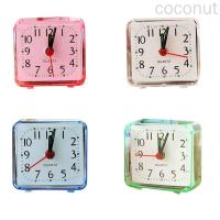 ราคา นาฬิกานาฬิกาปลุกข้างเตียงทรงสี่เหลี่ยมขนาดเล็กพกพาได้เคสโปร่งใสนาฬิกาโต๊ะนักเรียนลูกมะพร้าว (18305936546)
