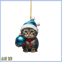 ราคา Bluesea จี้รูปแมวหมวกน่ารักสำหรับตกแต่งงานเลี้ยงคริสต์มาสเครื่องประดับต้นคริสต์มาสแขวนของแต่งบ้านรูปตุ๊กตาแมวตกแต่งคริสต์มาส (21022021922)