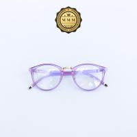ราคา แว่นสายตาสั้น เลนส์สำเร็จรูป ทรงหยดน้ำ กรอบพลาสติก สีน้ำตาล รหัส 5099 (9615693757)