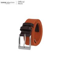 ราคา Louis Montini Canvas Belt canvas เข็มขัดผ้า แคนวาสผสมหนังแท้ เข็มขัดผู้ชาย เข็มขัดแฟชั่น MCT11 (892482284)