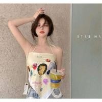 ราคา เสื้อท็อปเปิดหลังสายเดี่ยว ลายแมวเหมี๋ยวน่าร๊ากกกก (16706384502)