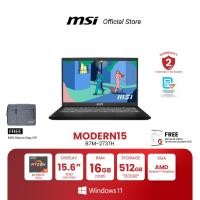 ราคา MSI NOTEBOOK MODERN 15 B7M 273TH 15 6 FHD IPS Ryzen 5 7530U AMD Radeon Graphics 16GB DDR4 512GB NVMe PCIe Gen3 Windows 11 Home โน้ตบุ๊ก (20953929171)
