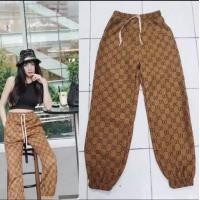 ราคา J K vintage shop 1 GG 01 กางเกงขาจั้ม เซเลปใส่เยอะมาก เอวสม็อคผ้าลูกฟูก เชือกรูดไม่ได้จริงกางเกงGG (21199168537)