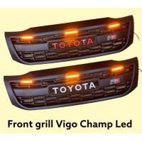 ราคา กระจังหน้า Vigo champ ปี 2011 ถึง 2014 ลาย GR มีไฟหรี่ LED กดเลือกสีโลโก้ได้ตอนสั่งซื้อ (20932332973)