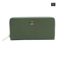 ราคา Guy Laroche กระเป๋าสตางค์แบบยาวซิปรอบ รุ่น Margo สีเขียว (20908586446)