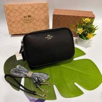 ราคา กระเป๋าสะพายข้าง 2 ซิปสำหรับผู้หญิงสีดำล้วนขนาด 8 นิ้วกับขนาด 9 นิ้วพร้อมจัดส่ง (19275224565)