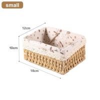 ราคา ตะกร้า ตะกร้าหวาย ตะกร้าหวายบุผ้า สําหรับใส่ผลไม้ ตะกร้าจัดเก็บเสื้อผ้า สําหรับเก็บของจิปาถะ (21188184742)