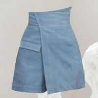 ราคา Merge Official Mini Denim Skort 01 2 Colors พร้อมส่ง (12601139614)