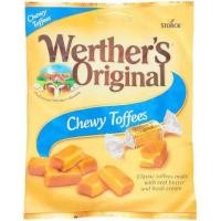 ราคา Werthers Original Chewy Toffees 80g เวอร์เธอร์ ออริจินัล ชิววี ทอฟฟี่ ลูกอมเคี้ยวหนึบรสคาราเมล 80 กรัม นำเข้าจาก Germany ตราสตร็อค (20834176154)
