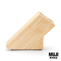 ราคา มูจิ ที่เก็บมีดไม้แบบตั้งโต๊ะ MUJI A Rubber Wood Knife Stand W25 x D9 x H19 5 cm (20887676775)