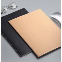 ราคา สมุดโน๊ต สมุดบันทึก ปกดำ ปกน้ำตาล A5 B5 สมุดโน้ต ไดอารี่ เส้นตรง ตาราง สมุดกริด กระดาษถนอมสายตา (18492475421)