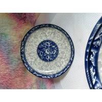 ราคา เพิ่ม รุ่น 9 นิ้ว จานเซรามิค จานกระเบื้อง ทรงบัว ลายคราม รุ่นยอดนิยม ขนาด 6 7 8 นิ้ว (20959420528)