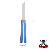 ราคา Balisong มีดบาลิซอง มีดผีเสื้ิอ มีดควง มีดซ้อม ไม่มีคม มีดแรงโน้มถ่วง สำหรับซ้อมควง Aluminum V1 ใบเงิน (21032214003)