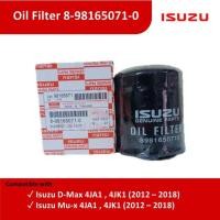 ราคา กรองน้ำมันเครื่อง D max 2 5 3 0 MU X BLUE POWER 1 9 V CROSS ออลนิว ปี12 19 แท้ 8 98165071 0 (20801804345)