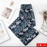 ราคา A62 กางเกงลายช้าง ขายาว กางเกงขายาว กางเกงช้างขาปล่อย (20917183548)