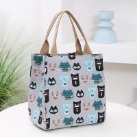 ราคา กระเป๋าใส่ข้าวกลางวันพิมพ์ลายการ์ตูนน่ารักถุงผ้าใบเล็กพกพากระเป๋าลำลองผู้หญิงผู้หญิงและกระเป๋าเงินสำหรับโรงเรียนทำงานการเดินทาง (21170383905)
