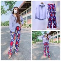 ราคา งานป้าย YPY งานตรงป้าย เซต2ชิ้น เสื้อเชิ้ต เกงขายาว (18429054257)