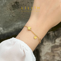 ราคา Lilith Four leaf clover Bracelet สร้อยข้อมือ ใบโคลเวอร์ (17407040054)