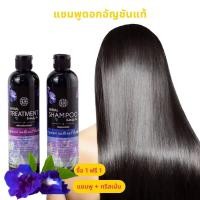 ราคา แชมพูสระผม ดอกอัญชัน 300 ml ทรีทเม้นท์ 300 ml แชมพูขจัดรังแค จากดอกอัญชัน บำรุงผมดกดำ (20865503881)