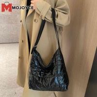 ราคา MOJOYCE Casual Shoulder Handbags Nylon Women Top Handle Bag Quilted Shoulder Tote Solid Color Large Capacity For Travel For Ladies Girl (16343433955)