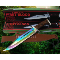 ราคา มีดอุปกรณ์เดินป่า มีดแรมโบ้ 3 RAMBO FlRST BLOOD สีรุ้ง พร้อมซองน้ำตาล ยาว 40cm มีดอเนกประสงค์ เหมาะกับการเดินป่า แคมปิ้ง สินค้าพร้อมส่ง (16934657622)