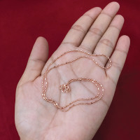 ราคา สร้อยคอไข่เป็ด เคลือบนาก ความยาว 18 นิ้ว เทียบเท่าน้ำหนัก 1 สลึง นากชุบ นากปลอม ใส่ออกงานได้ ใส่อาบน้ำได้ (12514658742)