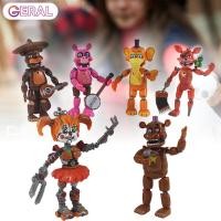 ราคา 6 ชิ้น เซ็ต Five Nights ที่ Freddy Pizzeria Simulator Action Figure ของเล่น Bonnie Foxy Freddy PVC ของเล่น (9620932438)