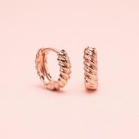 ราคา Grace Fine Jewelry ต่างหูห่วงทองแท้ 9K Swirl Minimal Huggies (11782334810)