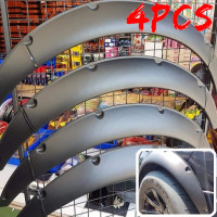 ราคา 4ชิ้น คิ้วซุ้มล้อ พลาสติก บังโคลนรถยนต์ คิ้วซุ้มล้อแต่ง ABS แบบหนา เหนียว ทน เข้ารูป ซุ้มล้อรถยนต์ บังโคลนกันชนสำหรับรถยนต์ ยางบังฝุ่น (20927465655)