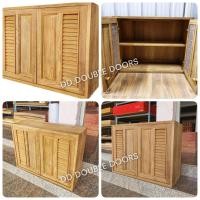 ราคา DD Double Doors ตู้แขวนไม้สัก คู่ ฟัก เกล็ด บานซิงค์ไม้สัก บานซิงค์ ตู้แขวน บานซิงค์ครัว บานซิงค์คู่ บานซิงค์เดี่ยว บานซิงค์ไม้ บานซิงค์pvc บานซิงค์คู่king (15890607612)