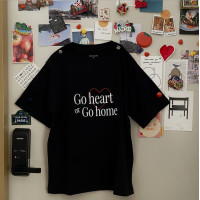 ราคา เสื้อยืด Oversized Go Heart or Go home (20616464348)