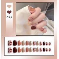 ราคา พร้อมส่ง เล็บปลอม เล็บปลอมสำเร็จรูป เล็บ PVC กล่องละ 24 ชิ้น ลายน่ารัก ราคาถูก เล็บสั้น ยาว สีทาเล็บ ยาทาเล็บ (12512417799)