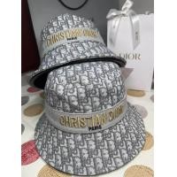 ราคา Classic DIOR New Embroidery All over Letter Logo Sun Visor Hat Casual Versatile Fisherman Hat (20762160403)